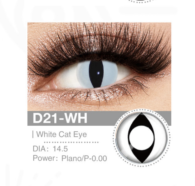 White Cat Eye D21-WH